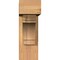 Ekena Millwork Merced Block Smooth Bracket w/ Offset Brace, Western Red Cedar, 5 1/2"W x 16"D x 16"H BKT0604X16X16MRC05SWR - alternate 3